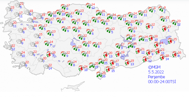 Yağışlı hava ne kadar sürecek?
